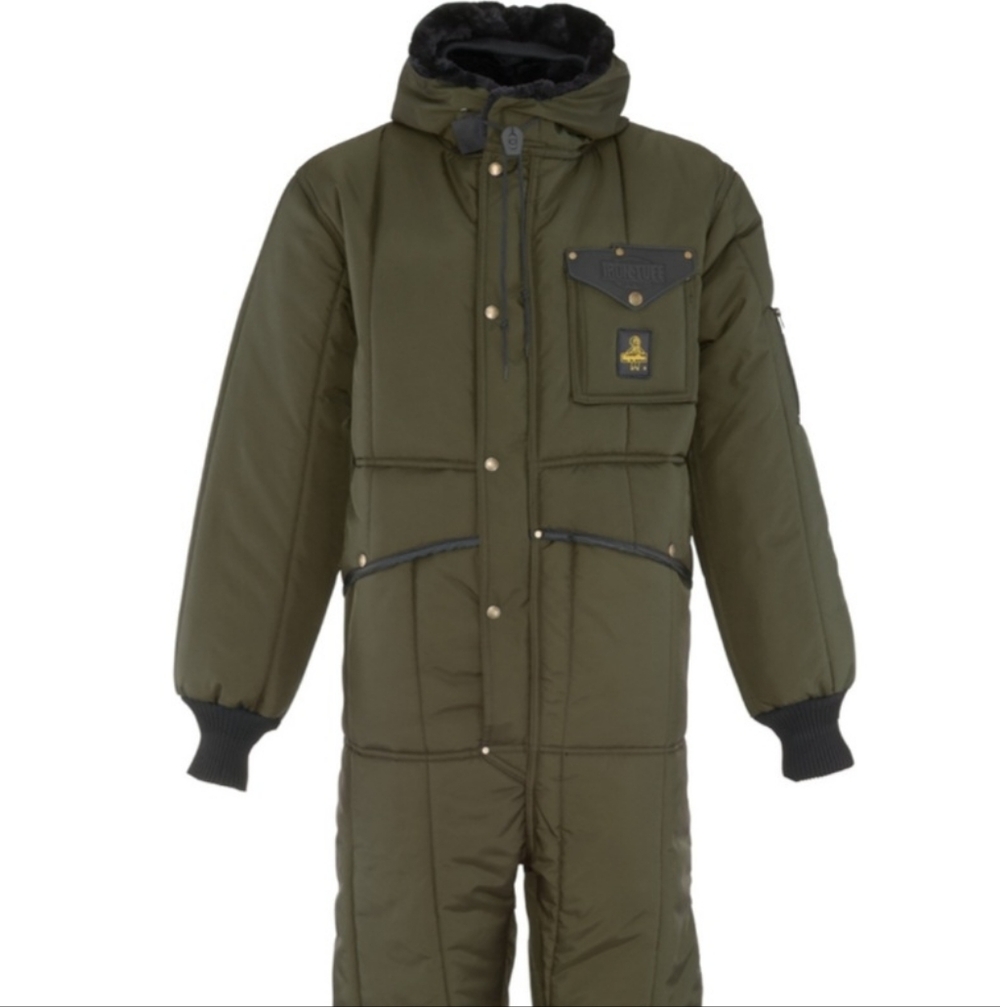 Men's Olive Green Military-Style Insulated Field Jacket - Unbranded